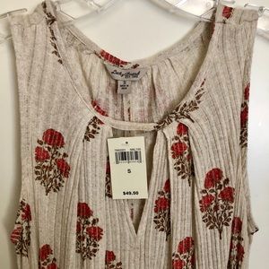 Lucky Brand flowy sleeveless top ☘️